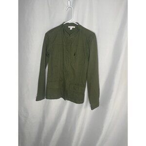 Westport 1962 Womens Olive Green Utility Jacket Size S Cotton Blend With Pockets
